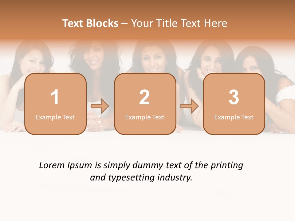 Long Hair Unique Wench PowerPoint Template