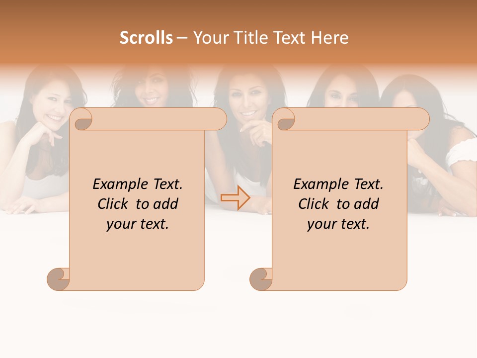 Long Hair Unique Wench PowerPoint Template