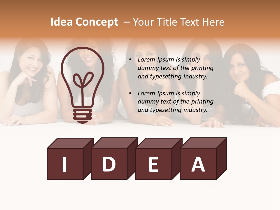 Long Hair Unique Wench PowerPoint Template