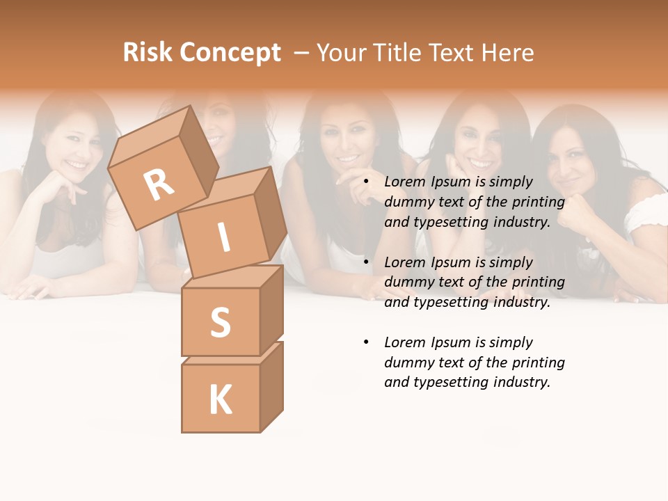 Long Hair Unique Wench PowerPoint Template