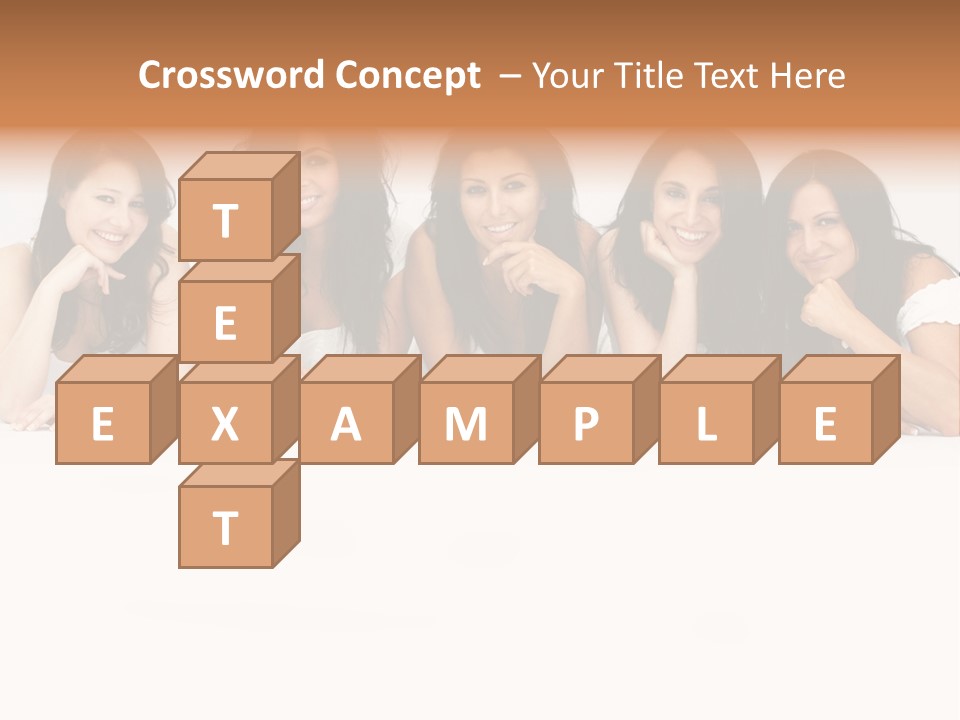 Long Hair Unique Wench PowerPoint Template