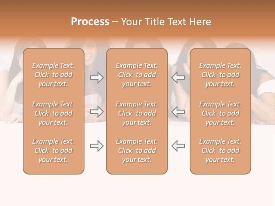 Long Hair Unique Wench PowerPoint Template