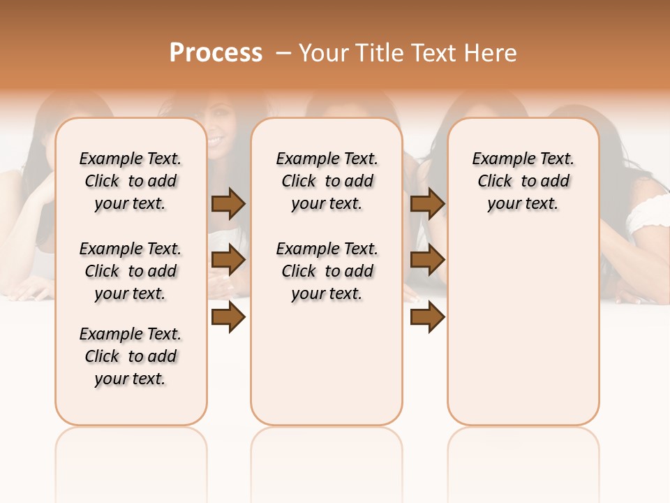 Long Hair Unique Wench PowerPoint Template