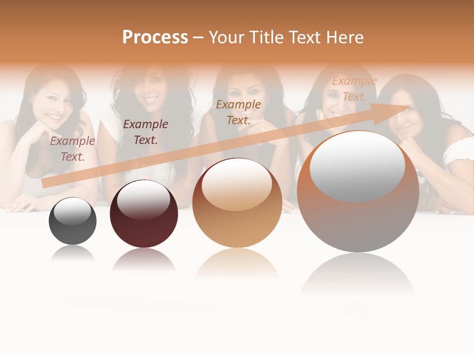 Long Hair Unique Wench PowerPoint Template