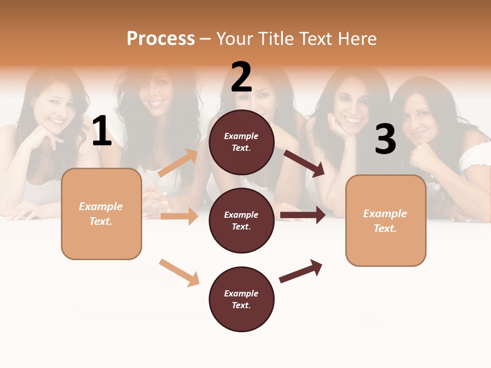 Long Hair Unique Wench PowerPoint Template