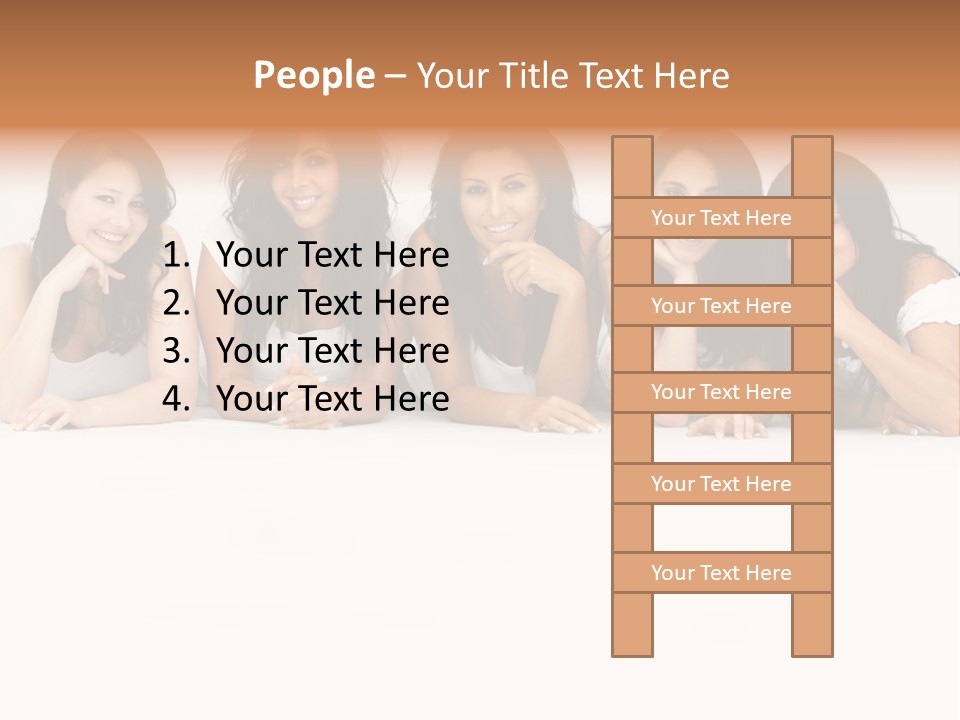 Long Hair Unique Wench PowerPoint Template