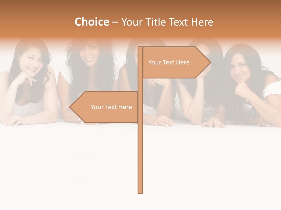 Long Hair Unique Wench PowerPoint Template