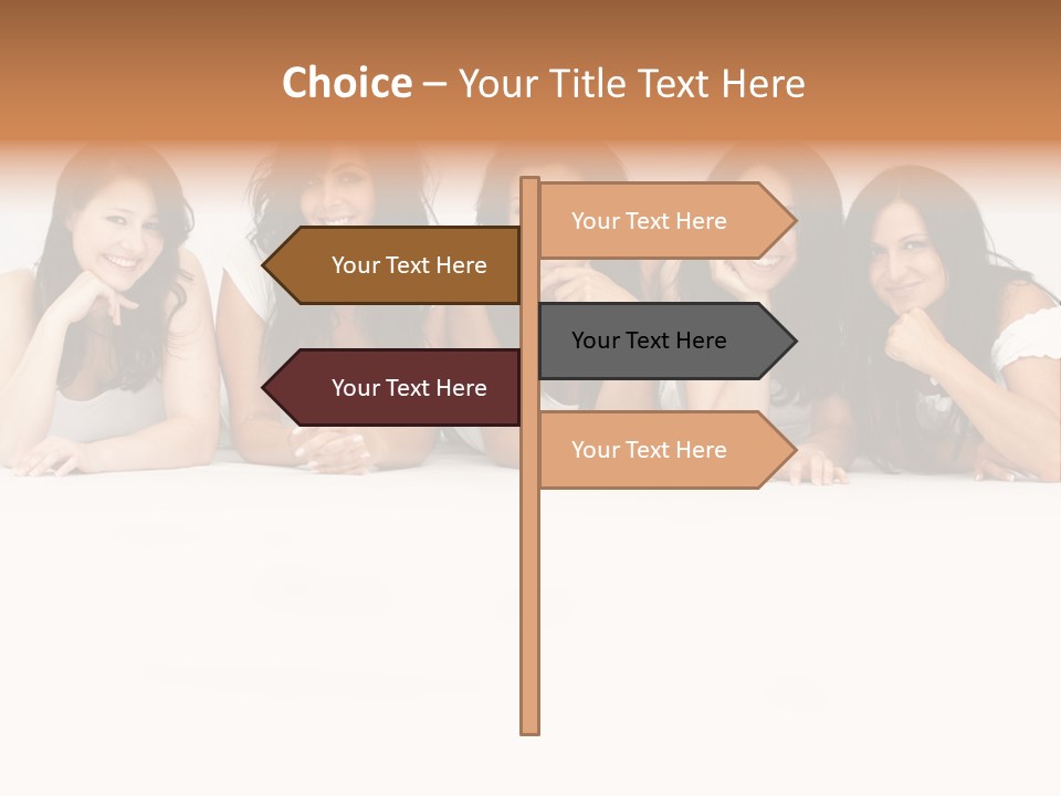 Long Hair Unique Wench PowerPoint Template