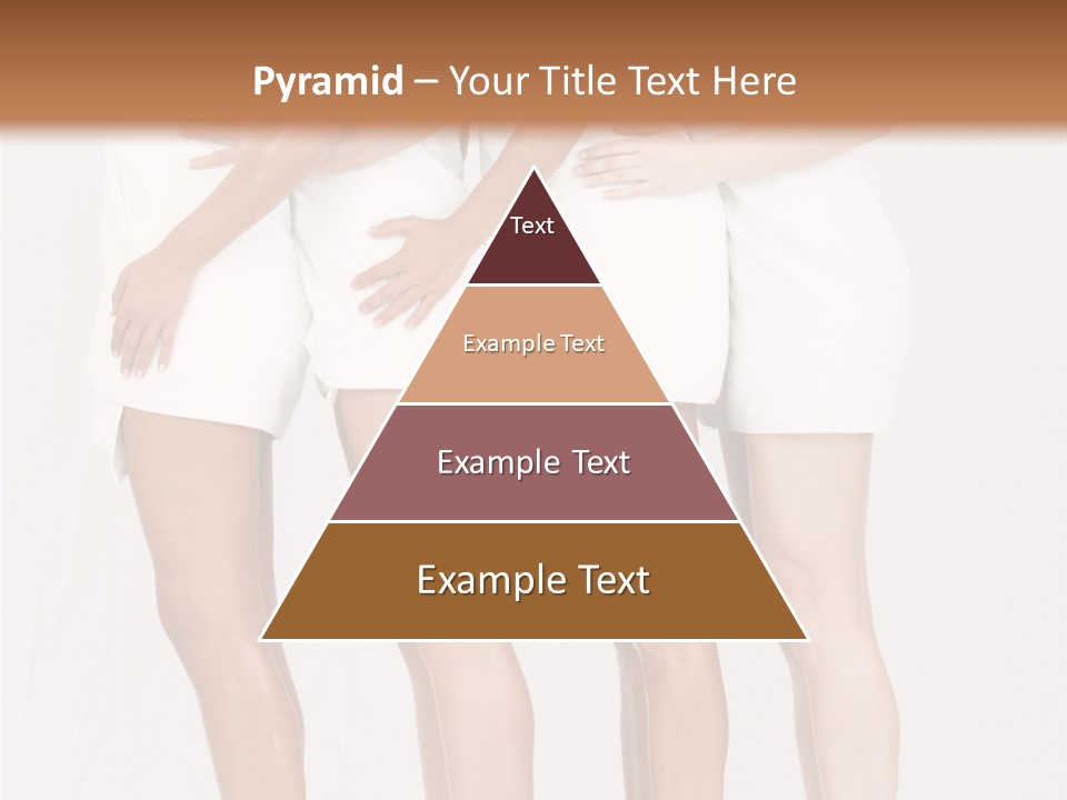 Abreast Pose Womanhood PowerPoint Template