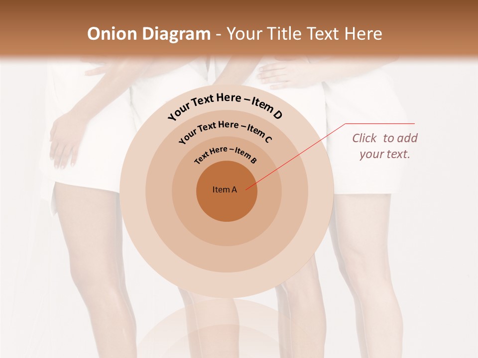 Abreast Pose Womanhood PowerPoint Template