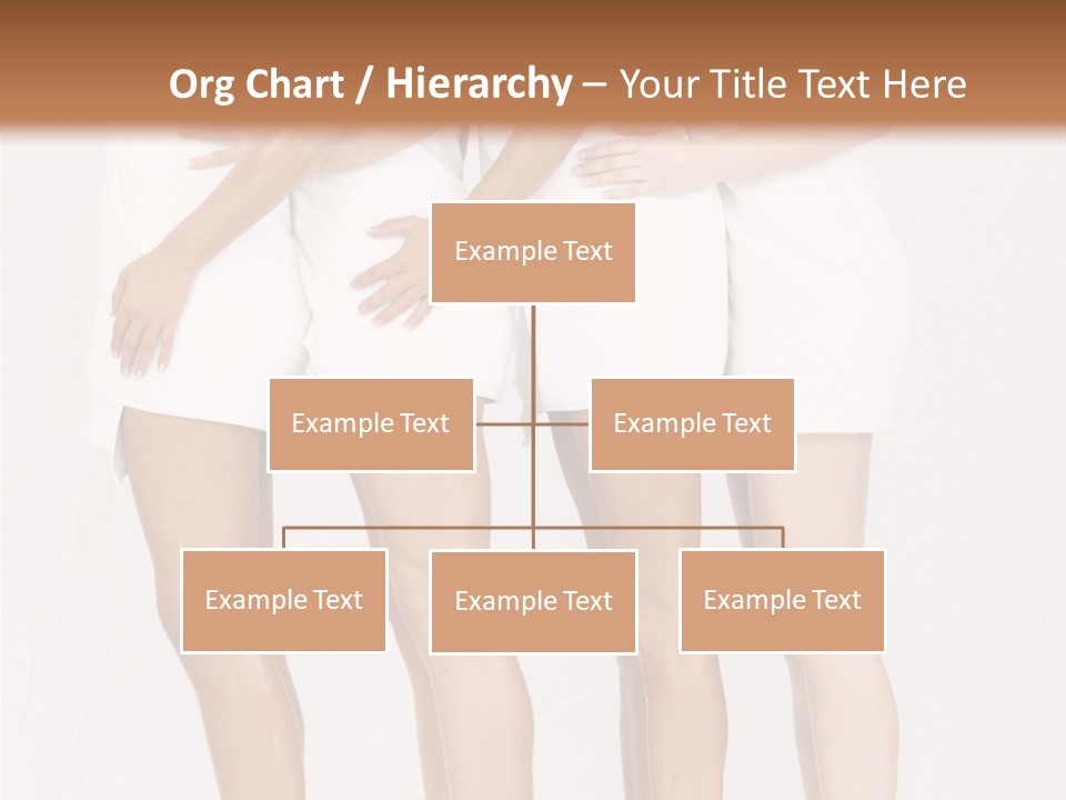 Abreast Pose Womanhood PowerPoint Template