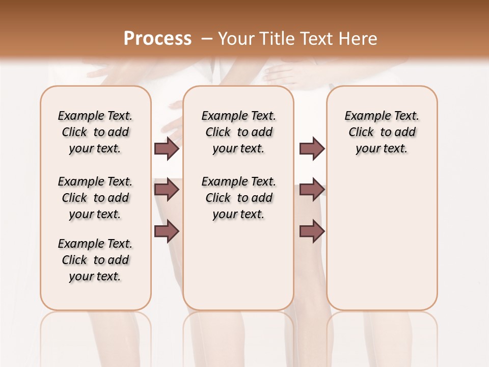 Abreast Pose Womanhood PowerPoint Template
