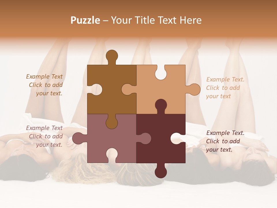 Female Slender Casement PowerPoint Template