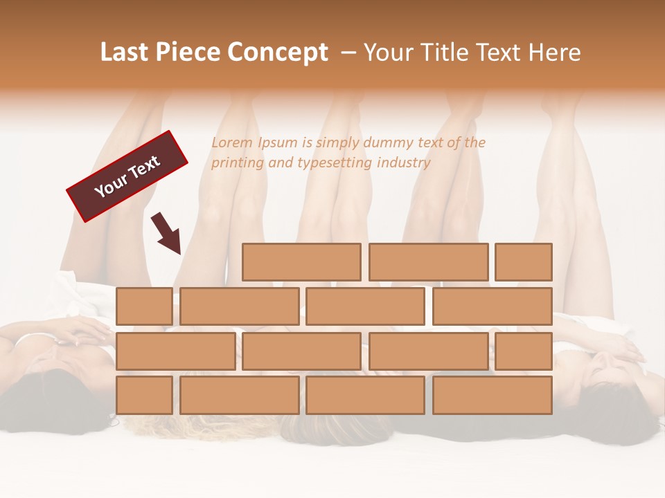 Female Slender Casement PowerPoint Template