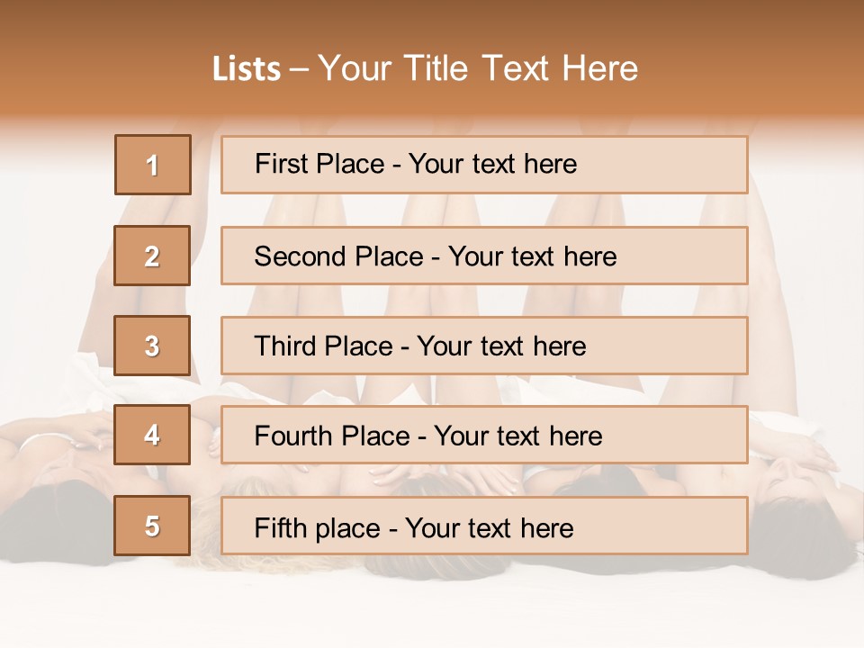 Female Slender Casement PowerPoint Template
