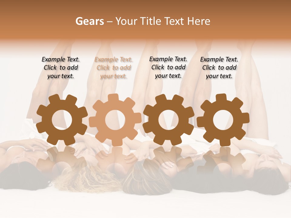 Female Slender Casement PowerPoint Template