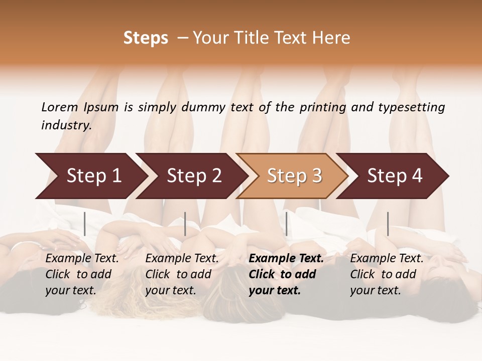 Female Slender Casement PowerPoint Template