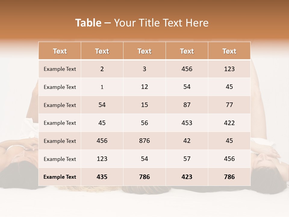 Female Slender Casement PowerPoint Template