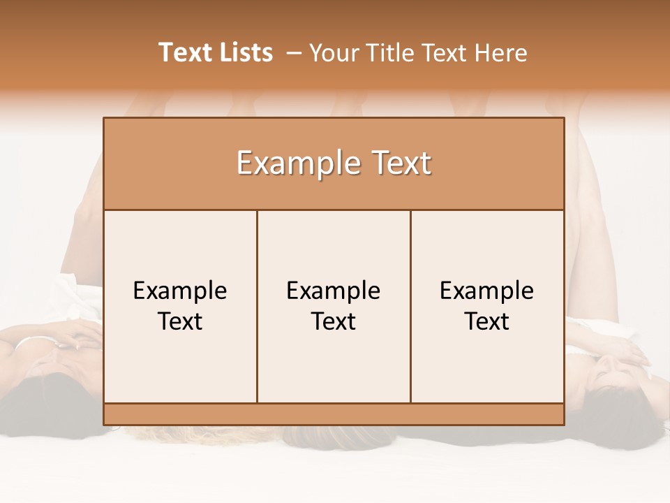 Female Slender Casement PowerPoint Template