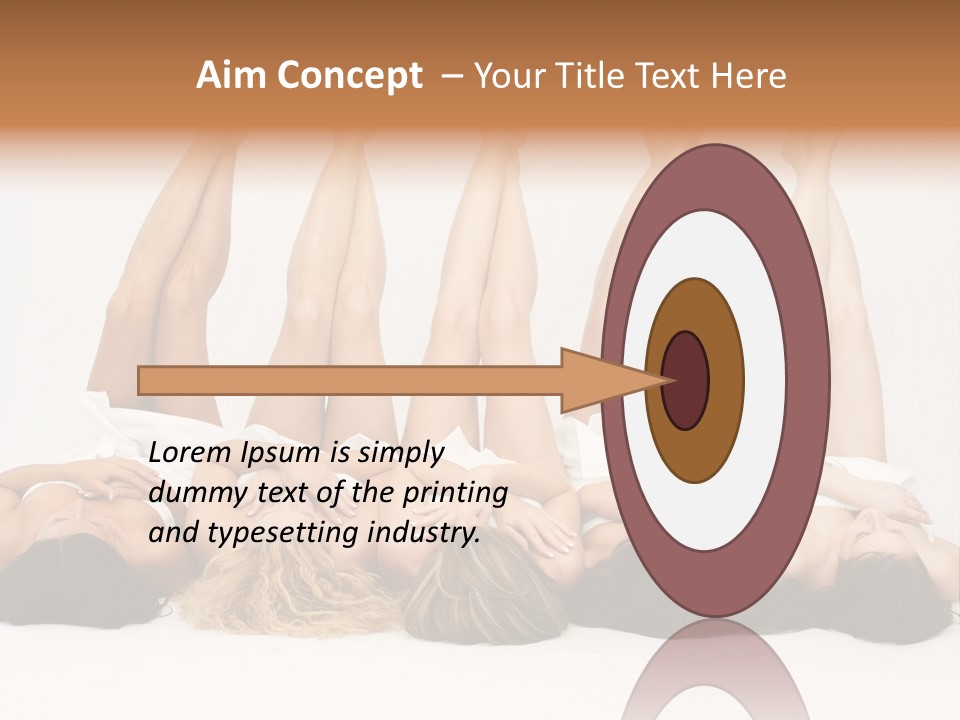 Female Slender Casement PowerPoint Template