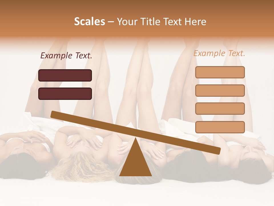 Female Slender Casement PowerPoint Template