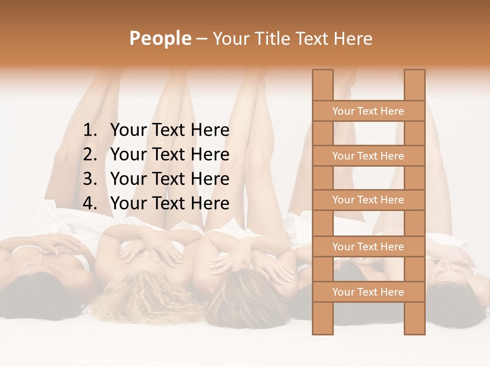 Female Slender Casement PowerPoint Template