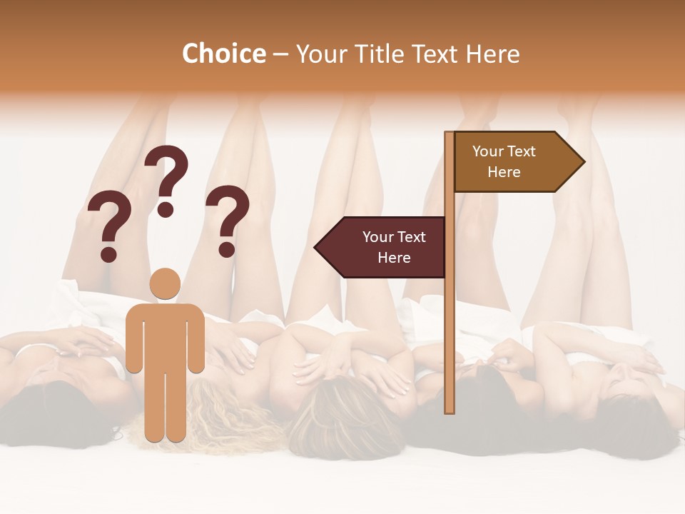 Female Slender Casement PowerPoint Template