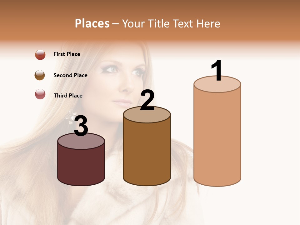 Portrait Young Hair PowerPoint Template