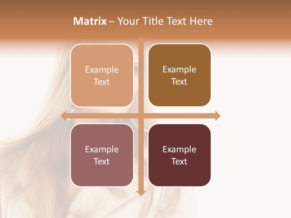 Portrait Young Hair PowerPoint Template