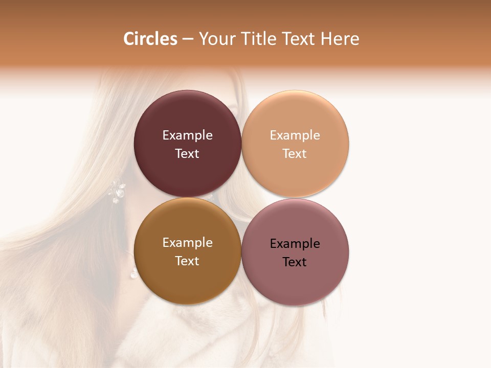 Portrait Young Hair PowerPoint Template