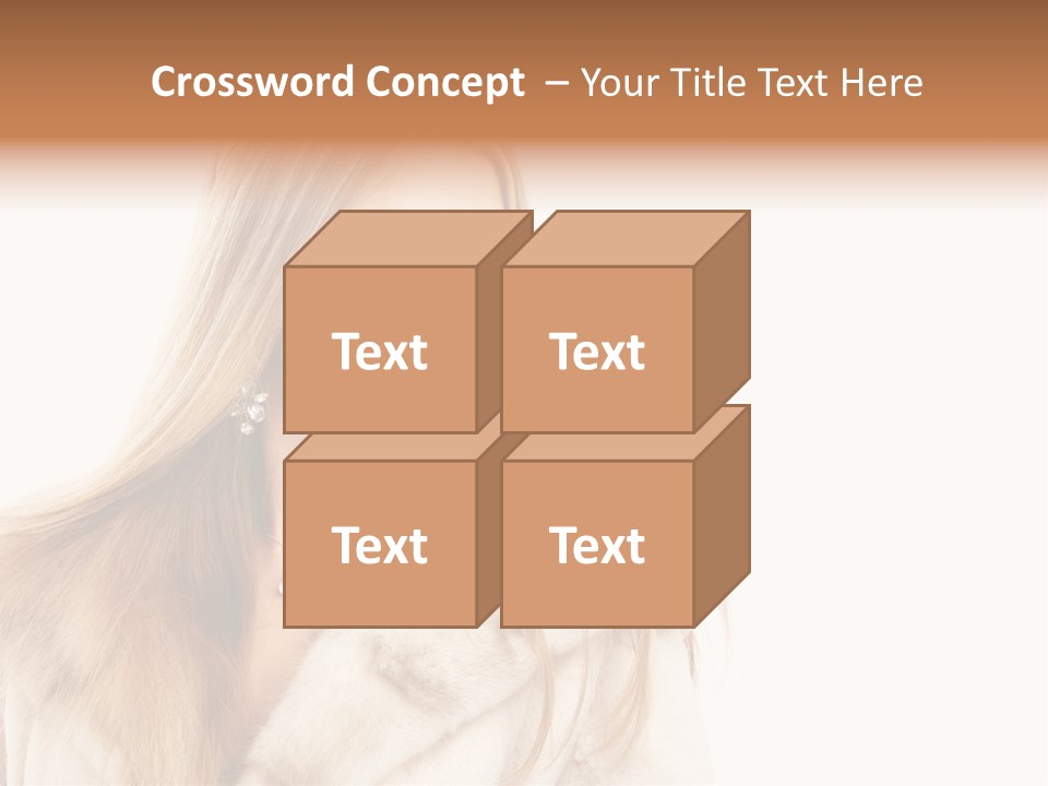 Portrait Young Hair PowerPoint Template