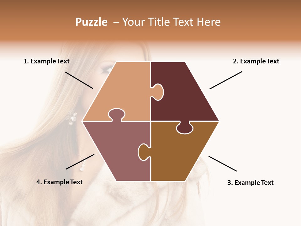 Portrait Young Hair PowerPoint Template