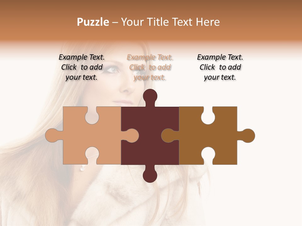 Portrait Young Hair PowerPoint Template