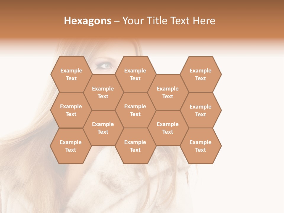 Portrait Young Hair PowerPoint Template