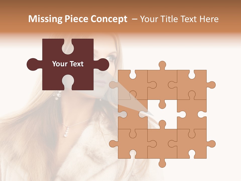 Portrait Young Hair PowerPoint Template