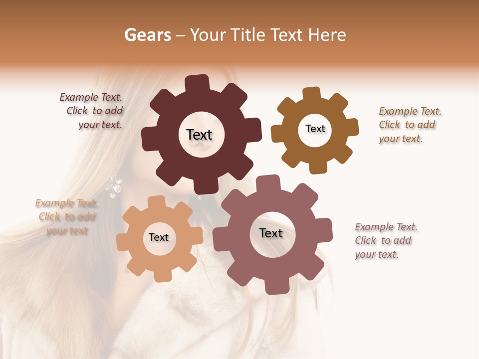 Portrait Young Hair PowerPoint Template