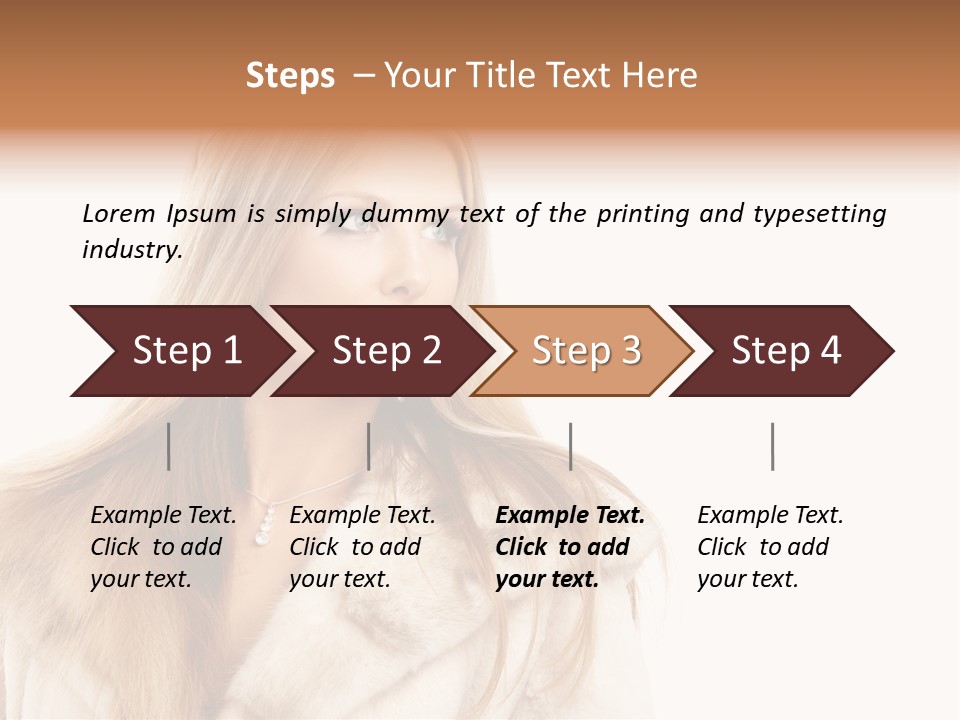 Portrait Young Hair PowerPoint Template