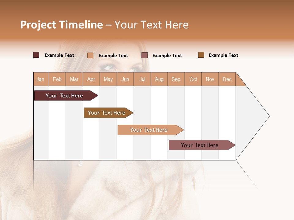 Portrait Young Hair PowerPoint Template