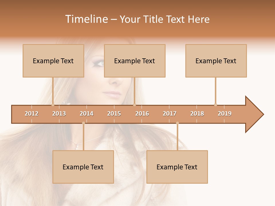 Portrait Young Hair PowerPoint Template