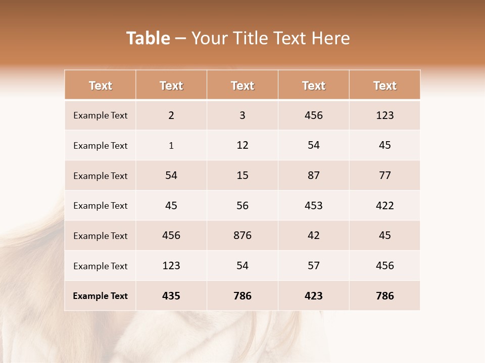 Portrait Young Hair PowerPoint Template