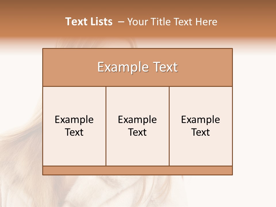 Portrait Young Hair PowerPoint Template