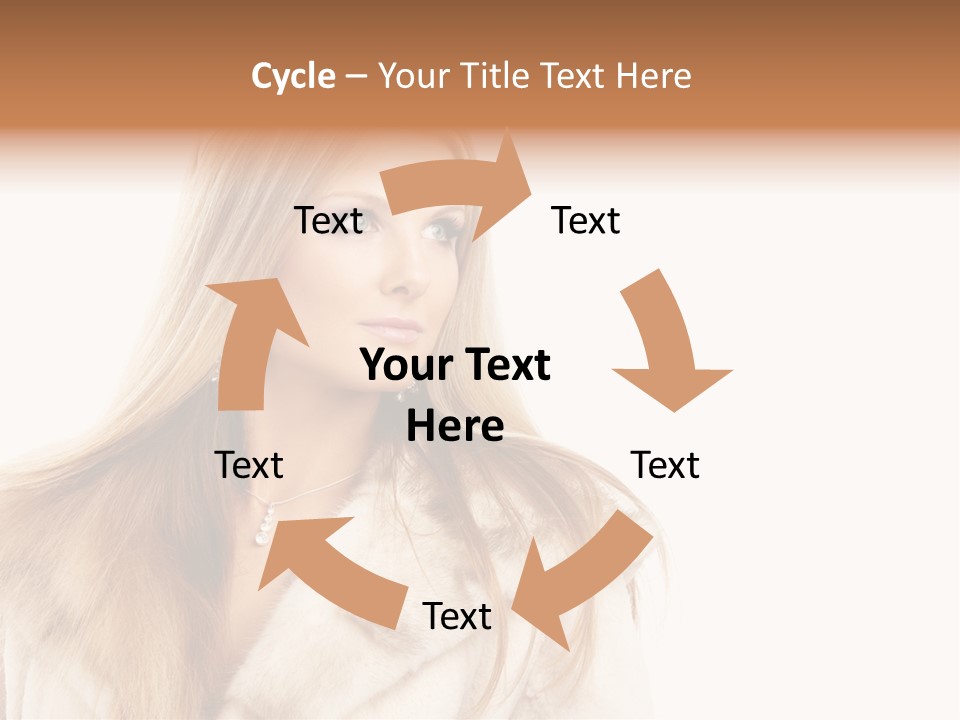 Portrait Young Hair PowerPoint Template