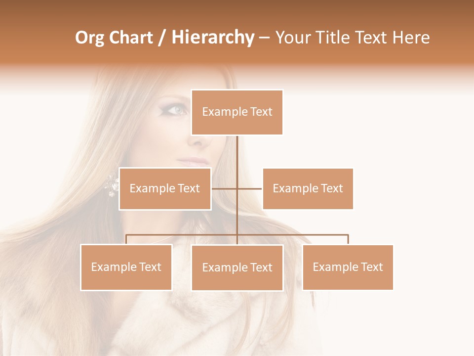 Portrait Young Hair PowerPoint Template