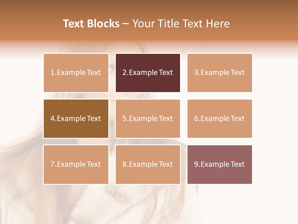 Portrait Young Hair PowerPoint Template