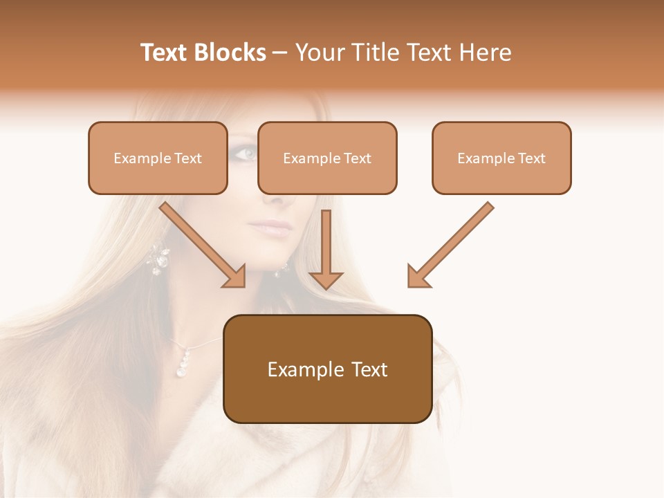Portrait Young Hair PowerPoint Template