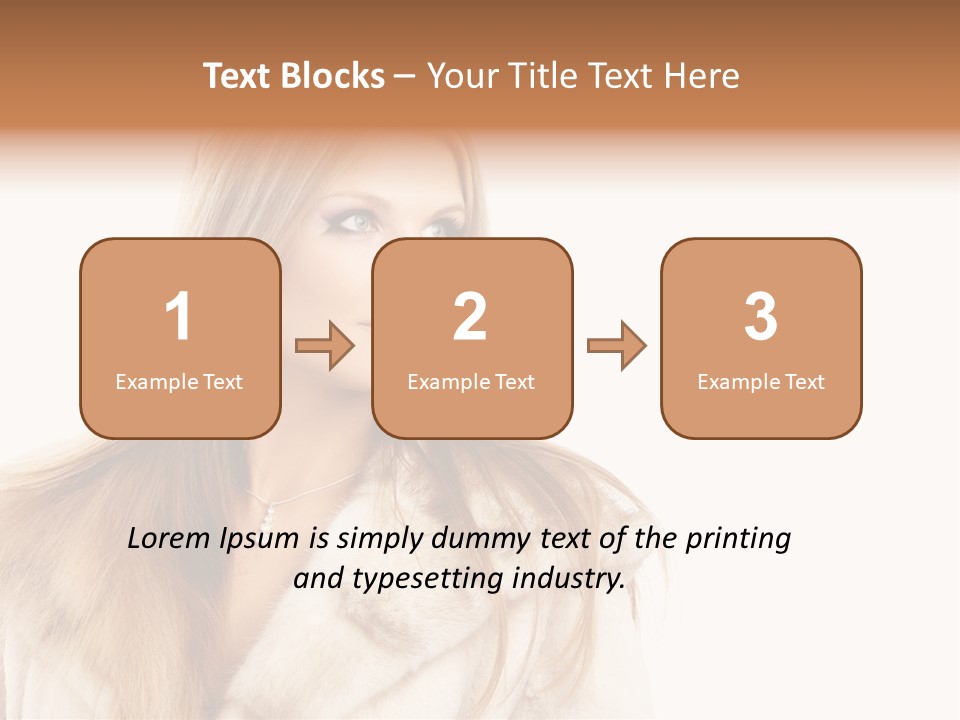 Portrait Young Hair PowerPoint Template