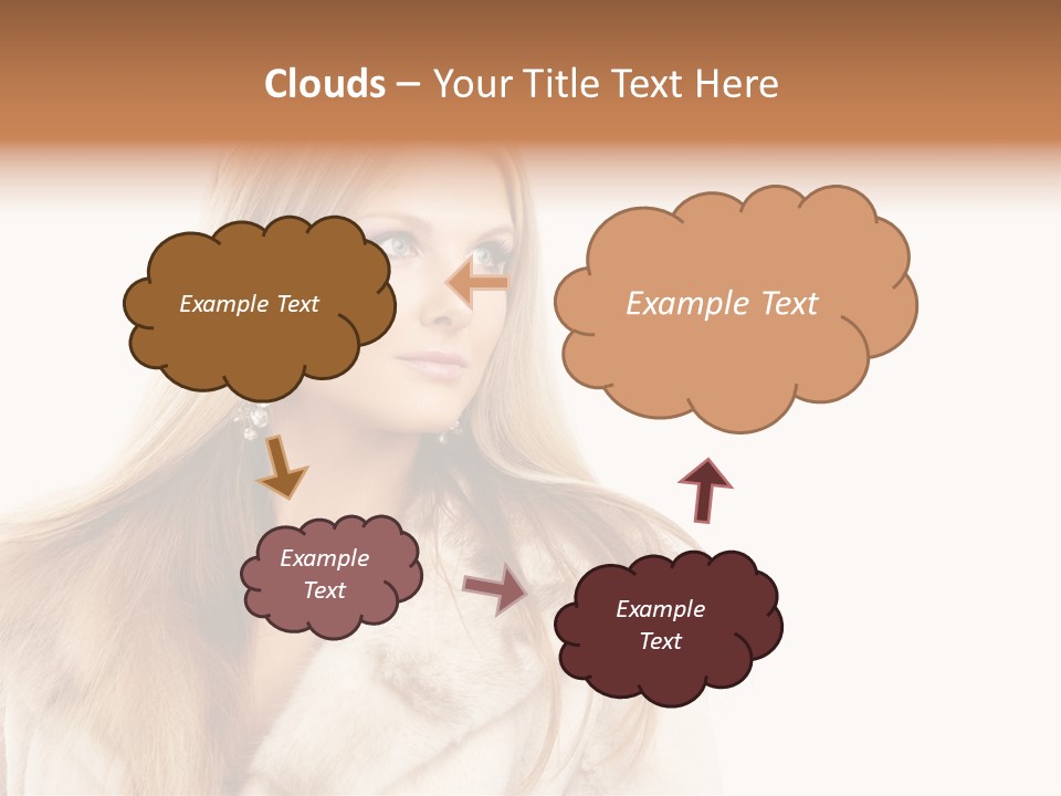 Portrait Young Hair PowerPoint Template