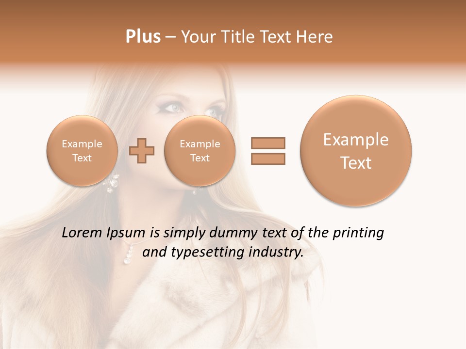 Portrait Young Hair PowerPoint Template