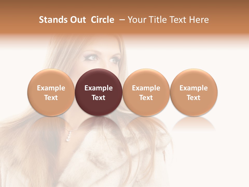 Portrait Young Hair PowerPoint Template