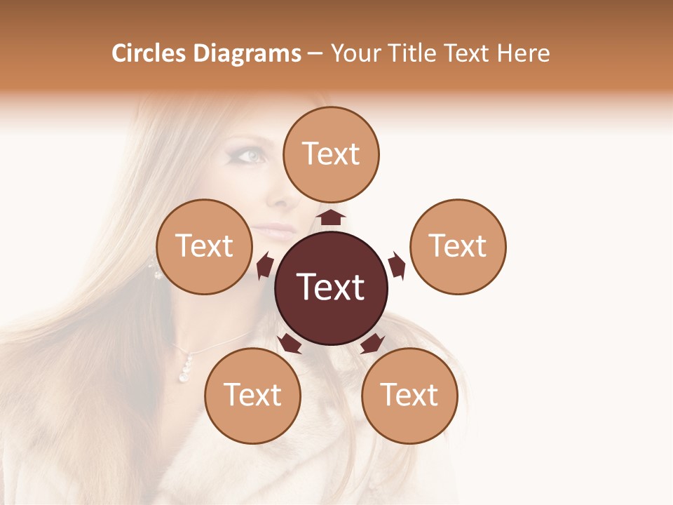 Portrait Young Hair PowerPoint Template